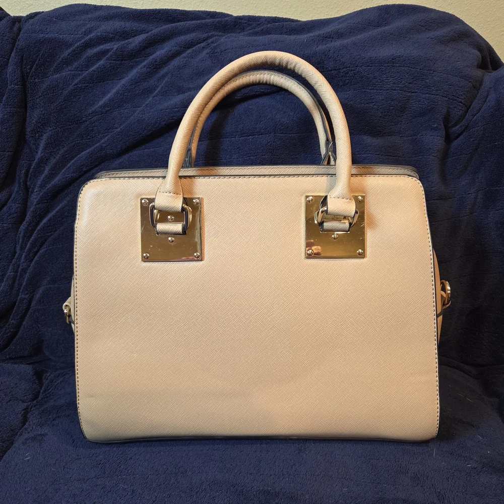 Classic Tan Top-Handle Satchel